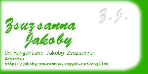 zsuzsanna jakoby business card